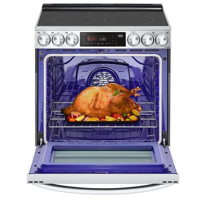 LG - 6.3 cu. ft Electric Range in Stainless - LSEL6335F