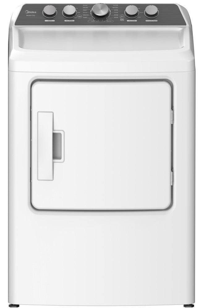 Midea - 6.7 cu. Ft Top Load Electric Dryer in White - MLE47C4AWW