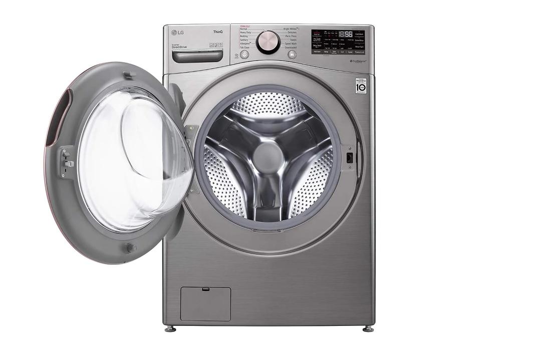 LG - 5.2 cu. Ft Front Load Washer in Graphite - WM3850HVA