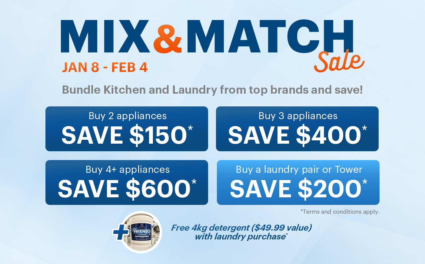 Mix & Match Sale Jan 8 - Feb 4, 2026