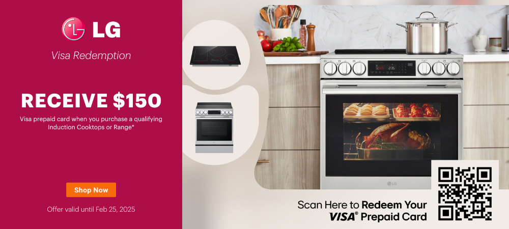 LG Induction Range Visa Redemption Jan 29- Feb 25, 2026