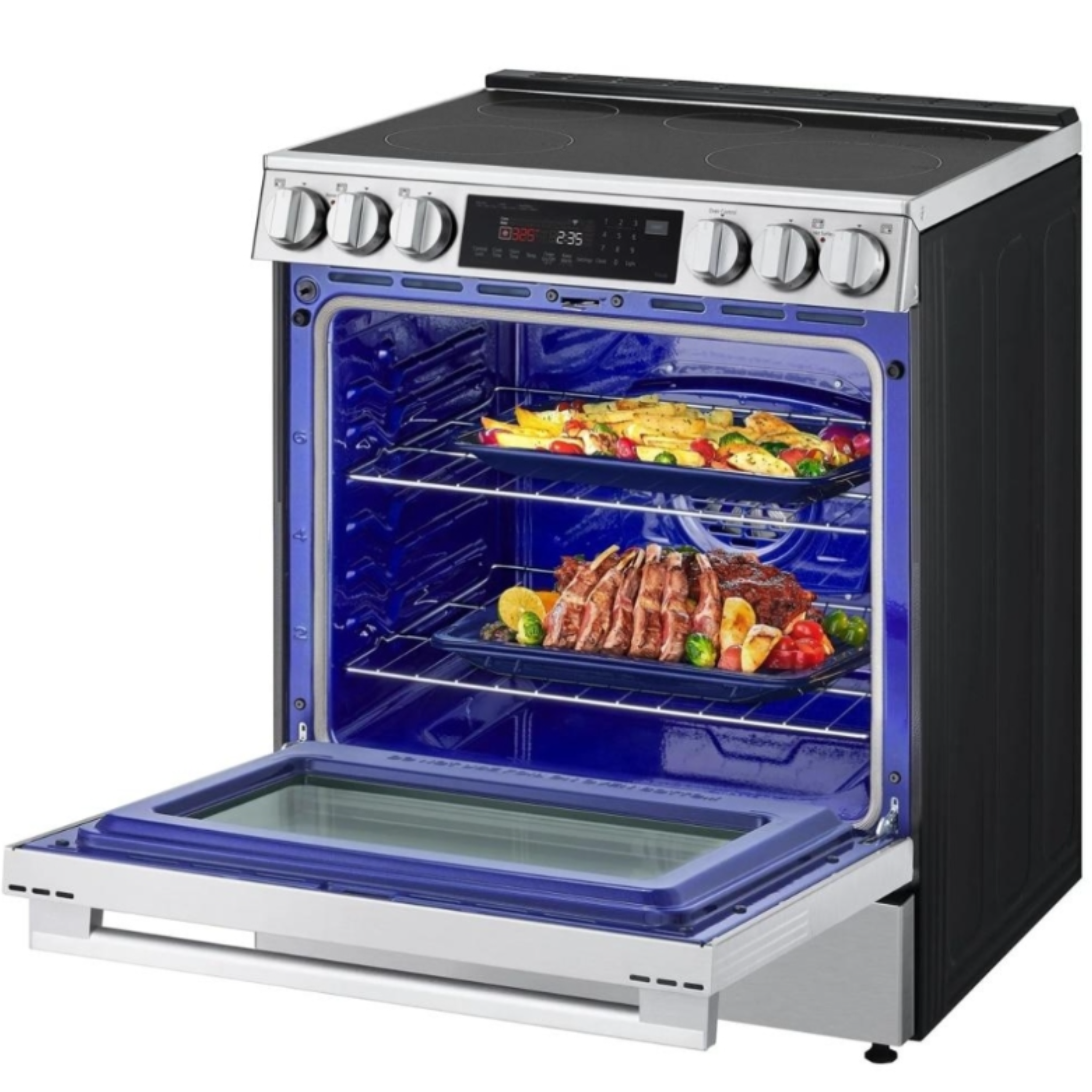 LG - 6.3 cu. ft  Induction Range in Stainless - LSIL6336XE